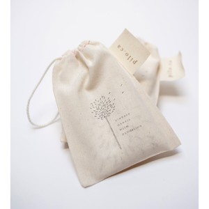 Sac cadeau en coton 2026 avec cordon de serrage et imprimé pissenlit, pochette de rangement écologique réutilisable de 7 pouces - Product Image 1