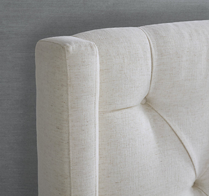 Colección Frontgate Resort, Estructura de Cama Tapizada de Lujo, Cabecera Acolchada, Madera de Caoba Sólida, Diseño Moderno y Minimalista para Apartamento - Product Image 3