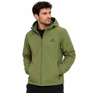 <b>Men</b> Fashionable Hooded Motorcycle <b>Jacket</b> <b>Thin</b> Lightweight Waterproof Breathable Eco-Friendly Warm Spring Outerwear Casual Office - Product Image 1
