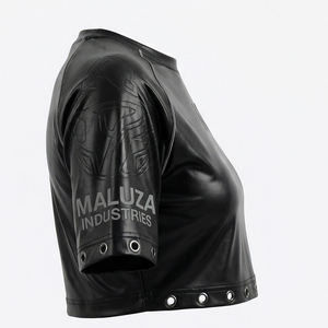 MALUZA INDUSTRIES – Haut court en molleton pour femme, avec logo sur le devant, style streetwear urbain, 100 % coton respirant - Product Image 5