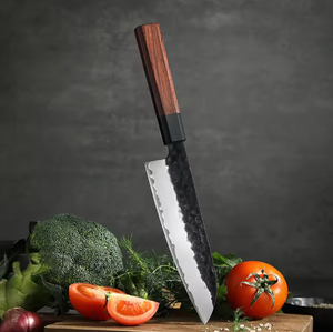 New Design Best Selling Customized Damascus Steel Handmade Extra Sharp Ambidextrous Brushed Finish Dishwasher <b>Safe</b> Kitchen <b>Knife</b> - Product Image 2