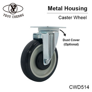 Roue en TPU de 5 pouces pour équipement industriel, capacité 120 kg, bleu et gris, directement de l'usine Yeou Cherng - Product Image 3