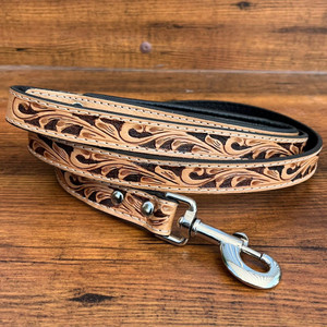 Collar de perro de lujo de cuero mecanizado a mano personalizado de los fabricantes, conjuntos de collar de correa de cuero genuino para perros y gatos - Product Image 4