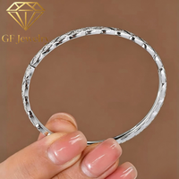 Bracelet de Luxe pour Femme en Or Blanc 18K, Diamant de Laboratoire, Forme Rhombus, Pavé Complet, IGI