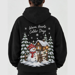 Custom Christmas Hoodie Unisex Christmas Sweatshirt Pullover Holiday Hoodie Winter Xmas Hoodie Wholesale Clothing Manufacture - Product Image 2