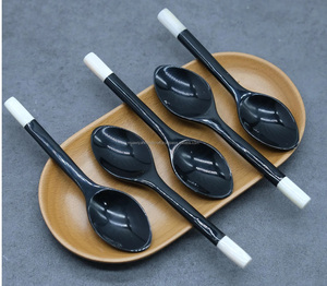 ช้อนเขาควายช้อนช้อนแบบแบนสีธรรมชาติ - Product Image 4