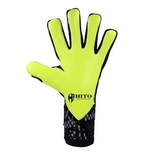 ถุงมือผู้รักษาประตูฟุตบอลสีดำลดราคาพิเศษ  นีโอพรีน 4 มม. แบบปาล์มแบน - Product Image 3