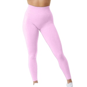 Leggings de Punto Elásticos de Cintura Alta para Mujer, Pantalones Suaves y Transpirables para Uso Diario Informal - Product Image 4