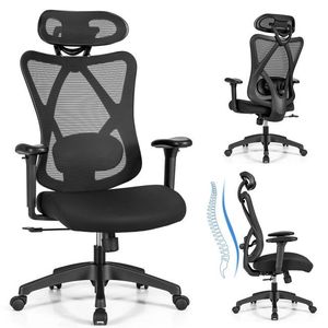 Sedia Direzionale Ergonomica con Schienale Alto in Rete e Supporto Lombare Regolabile per Gamer - Product Image 6