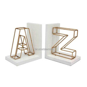 Lot de 2 serre-livres métalliques de haute qualité – Supports de livres en métal, organiseurs de bureau, cadeau idéal pour bibliothèque - Product Image 4