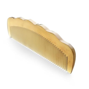 Peigne à cheveux en corne de buffle, meilleure qualité, fait main, peignes en corne de vache naturelle, peigne en corne de bœuf blanc, logo personnalisé, artisanat naturel - Product Image 4