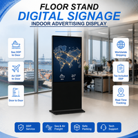 Layar Sentuh LCD Digital Signage Android 55 Inci, Kios Display Iklan untuk Toko Ritel