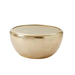 Most Popular <b>Rustic</b> Brown <b>Wooden</b> Lattice Carved Drum <b>Coffee</b> <b>Table</b> For Executive Office Reception <b>Coffee</b> <b>Table</b> - Product Image 2