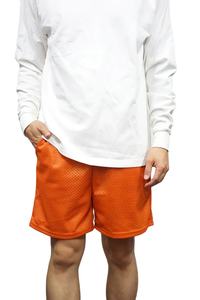 Short en maille avec logo personnalisé avec motif de logo imprimé partout Fabricant de shorts en maille de basket-ball respirant pour jeunes hommes - Product Image 3