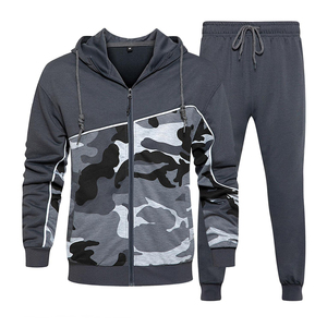 Premium Bulk Customized Hooded Casual Solid Zipper Tracksuit with Eco-Friendly Features for <b>Top</b> Tier Brand Manufacturing - Product Image 1