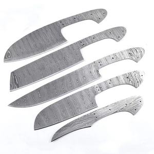 Ensemble de couteaux de chef personnalisés faits à la main Jexmoo avec lame en acier Damas et étui en cuir - Cadeau pour chef - Product Image 6