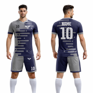 Conjunto de Camiseta de Fútbol Personalizada para Hombre, Uniforme de Fútbol Transpirable de Secado Rápido, Kit de Entrenamiento con Nombre y Número Personalizados, Ropa Deportiva - Product Image 1
