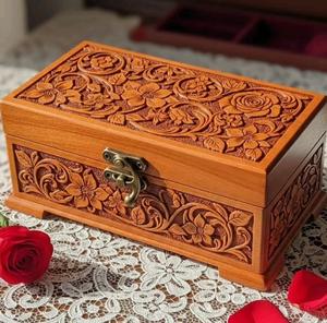 กล่องเก็บของไม้อเนกประสงค์พร้อมฝาปิดแม่เหล็กสำหรับจัดระเบียบโต๊ะทำงานและห้องนั่งเล่น - Product Image 1