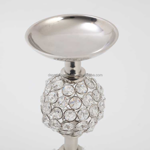 Petite table en métal Centre de table de mariage Centres de table de mariage Bougeoir en cristal pour la décoration intérieure Décoration de mariage - Product Image 2