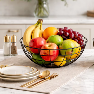 OEM <b>Wire</b> Fruit <b>Basket</b> Custom Metal Fruit Bowl Factory Direct Fruit <b>Basket</b> Export Quality Fruit Bowl Supplier <b>Wire</b> <b>Storage</b> <b>Basket</b> - Product Image 1
