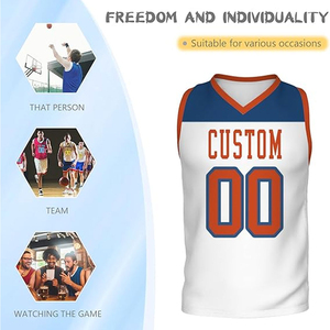 Camiseta de Baloncesto Reversible para Adultos, Ligera, de Secado Rápido, con Nombre, Números y Colores del Equipo Personalizados - Product Image 6