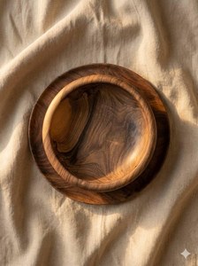 Natural Finish Vintage Design Round Shape Wooden Bowl <b>Top</b> Quality Acacia Wooden - Product Image 2