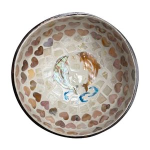 ชามมะพร้าวหอยมุกลายปลาโลมา Lunar ราคาขายส่งจากโรงงานเวียดนาม - Product Image 1