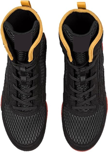 Chaussures de boxe et de lutte professionnelles pour hommes personnalisées, dessus en cuir véritable, respirantes, légères, été/hiver, personnalisation complète - Product Image 6