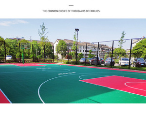 Sol suspendu en plastique pour terrain de basket-ball, assemblé - Product Image 5