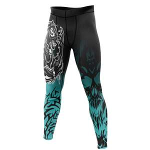 Leggings Deportivos de Cintura Alta para Hombre, Diseño Personalizado con Impresión por Transferencia de Calor, Secado Rápido, Poliéster, Efecto Push-Up, Elásticos, para Fitness - Product Image 3