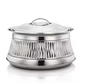 Olla de Metal de Primera Calidad, Diseño Moderno, Cazuela Aislada, Estilo Elegante, Calentador de Alimentos para Cocina y Comedor, Tazón para Servir - Product Image 1