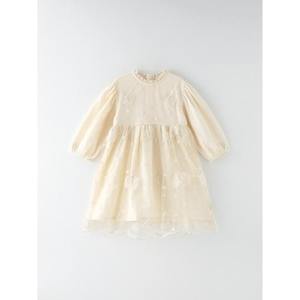 Vestido Coreano OZKIZ para Niñas de 2 a 7 Años, Primavera/Otoño, Elegante, de Gasa con Decoración de Encaje, Venta al Por Mayor - Product Image 1