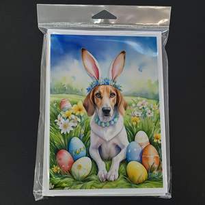 การ์ดอวยพร A7ลาย foxhound easter แบบอเมริกันแปลกๆ8ใบพร้อมซองจดหมายขนาด5x7 - Product Image 3