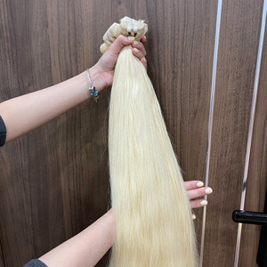 Extensiones de Cabello Humano Vietnamita Virgen de la Mejor Calidad, Estilo Liso Natural con Trama Rubia, de 12 a 34 Pulgadas - Product Image 2