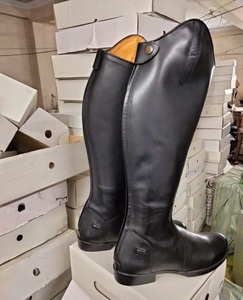 Botte d'équitation douce et élégante en cuir véritable de haute qualité pour une utilisation confortable et durable avec fermeture éclair YKK et semelle TPR - Product Image 3