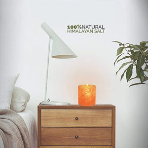 Portavelas cilíndrico de sal rosa natural tallado a mano 2026, artesanía natural, decoración del hogar, producto de moda - Product Image 5