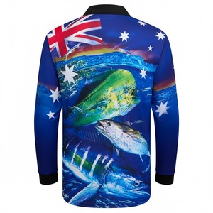 Camiseta Polo de Pesca Personalizada con Sublimación, Transpirable, 100% Poliéster, Unisex para Niños, Manga Corta, UPF, 150g - Product Image 5