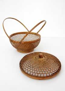 Cesta de Bambú Tejida a Mano Estilo Vietnamita con Tapa y Asas, Cesta de Almacenamiento de Mimbre, Proveedor y Fabricante - Product Image 6