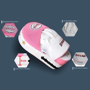 Cible de boxe en cuir PU avec logo personnalisé FARABI SPORTS, mousse EVA souple et écologique pour l'entraînement de MMA, boxe, Muay Thai, Taekwondo - Product Image 3