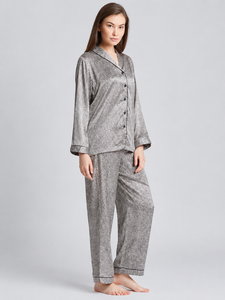 Conjunto de Pijama de Algodón Estampado para Mujer, de Manga Larga, Suave y Cómodo para Dormir y Descansar - Product Image 3