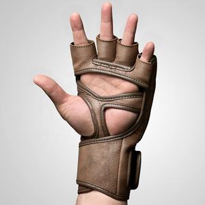 High Quality Custom Handmade Mma <b>Gloves</b> Durable Leather Competition <b>Gloves</b> For Gym Fighters Professional 100% Leather MMA <b>Gloves</b> - Product Image 2