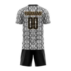 Tenues de football personnalisées, design à rayures par sublimation, kits complets, uniformes d'entraînement sportif, maillots de football à séchage rapide, qualité économique - Product Image 3