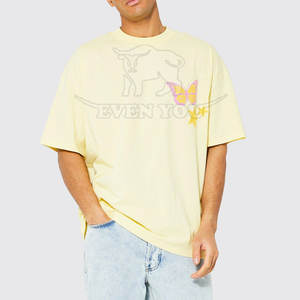 Camisetas de Moda de Color Sólido con Estampado Puff, Camisetas de Verano Hechas en Pakistán con Estampado Puff en Venta - Product Image 3