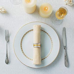 Metal Modern Eco-Friendly Napkin Ring Premium Handcrafted Lavie Creations Elegant Dining <b>Table</b> Decor Wedding <b>Party</b> Dinner - Product Image 3