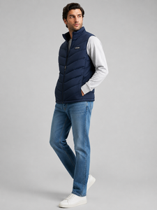 Gilet matelassé vert olive pour homme F2WIN, col montant, fermeture éclair, vêtement d'extérieur décontracté, respirant, séchage rapide, pour l'hiver, personnalisable OEM - Product Image 5