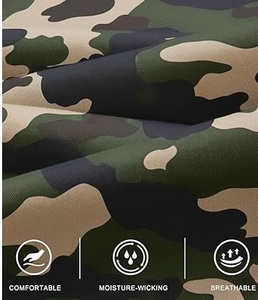 Pantalon cargo tactique pour homme, camouflage Bottomland, taille haute, imperméable, respirant, pour la randonnée, la gym, le travail - Product Image 3