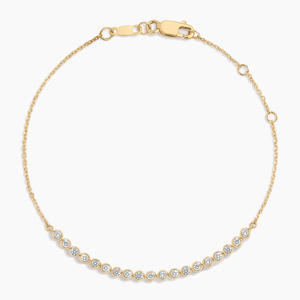Bracelet tennis entièrement serti de diamants ronds taille brillant - Product Image 2