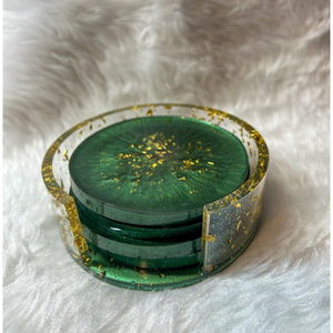 Posavasos de Resina Hechos a Mano con Diseño de Árbol, Artículos de Bebida Elegantes y Artísticos, Decoración de Mesa Moderna y Elegante, Duraderos, Ecológicos y Reutilizables - Product Image 2