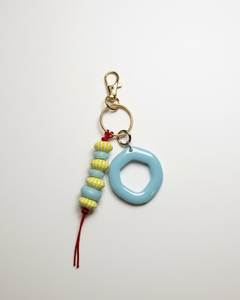 Best Seller Brown Yellow Resin Disc Keychain Double Pendant Key Holder Bag Charm Stylish <b>Car</b> Keyring Fashion Accessory - Product Image 2