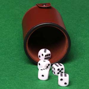 Gobelet à dés de casino en cuir personnalisé, économique, pour bar, jeux de poker et jeux pour adultes - Product Image 6
